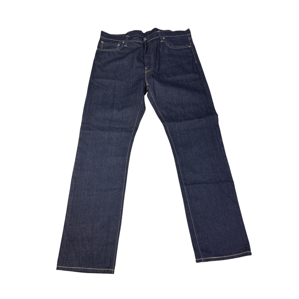 Levis 513 Slim‎ Straight Jeans Mens 38x32 Dark Indigo Blue Denim Pants 06990-110